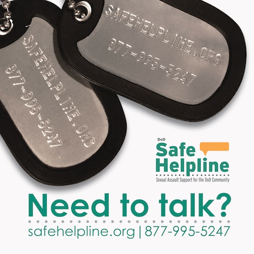 DoD Safe Helpline! Need to talk?.